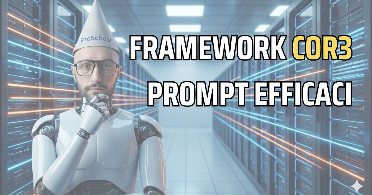 Framework COR3 Checklist PDF per Prompt Efficaci - ProSchool APS Scuola informatica AI
